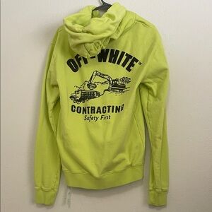Off-White Men's Neon Yellow Sweater